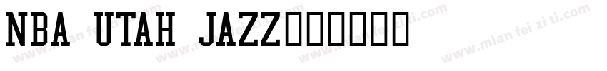 NBA Utah Jazz字体转换